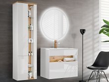 Kúpeľňová skrinka vysoká BOISE WHITE 800 | Nábytok-interior.sk
