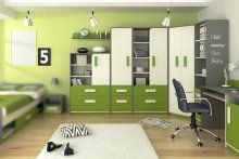 Písací stôl INTE 11 zelený  | Nábytok-interior.sk